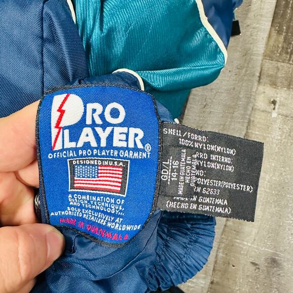 Miami Dolphins Jacket Youth Large 14-16 Teal Navy NFL Pro Player Reversible - Picture 8 of 16